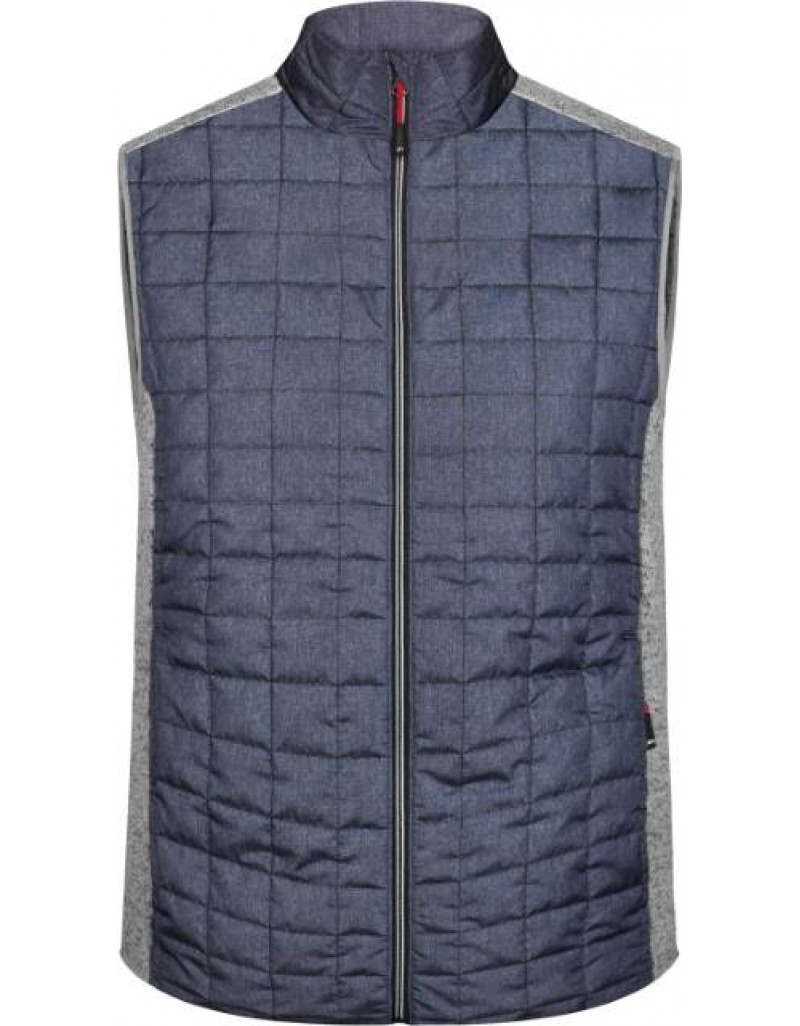 Vestă hibridă tricotată pentru bărbați